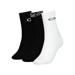 Calvin Klein dámské ponožky 3 pack - ONESIZE (BLA)